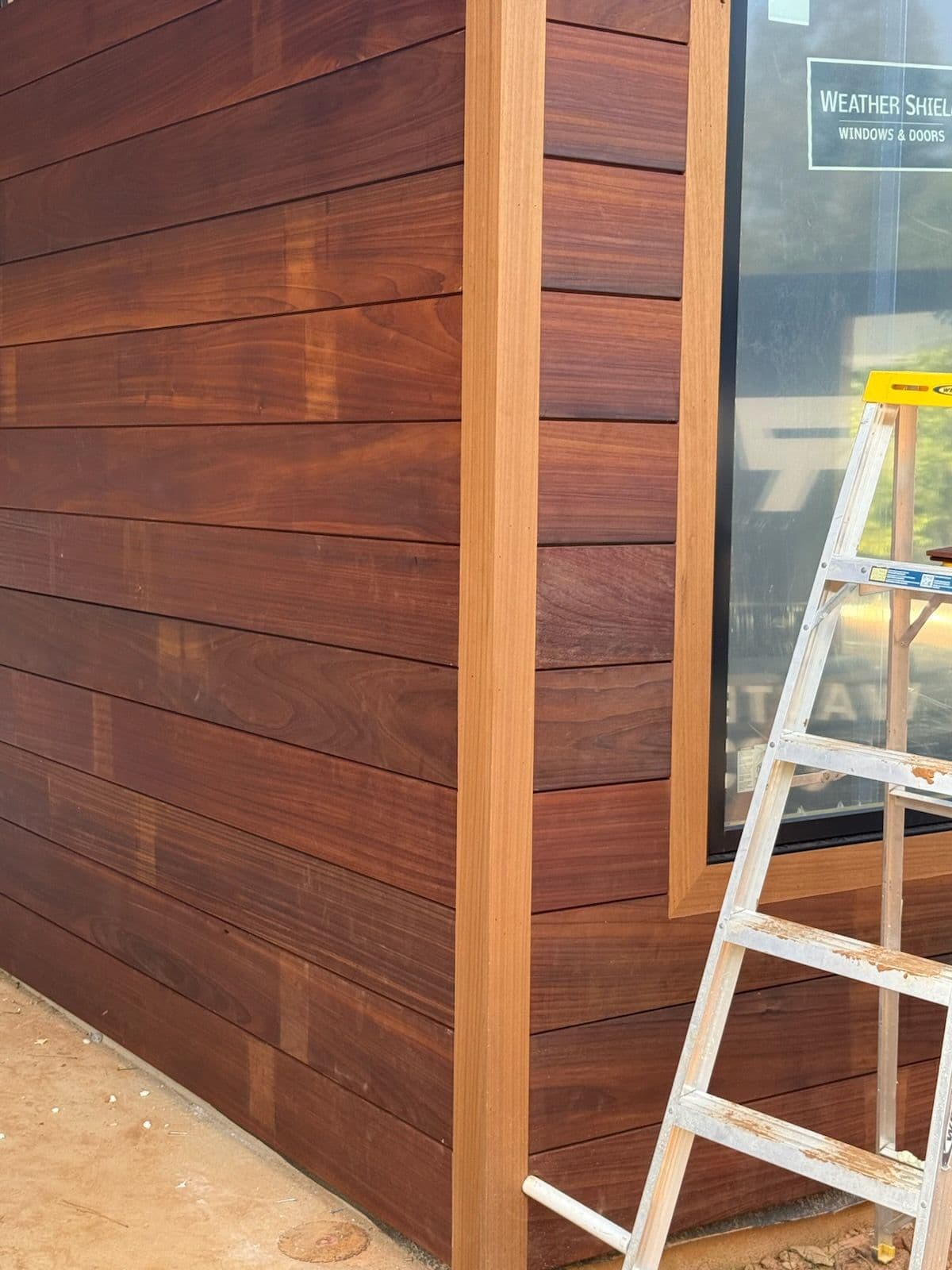 Luxurious Cabin with African Wood Siding and Weather Shield Windows